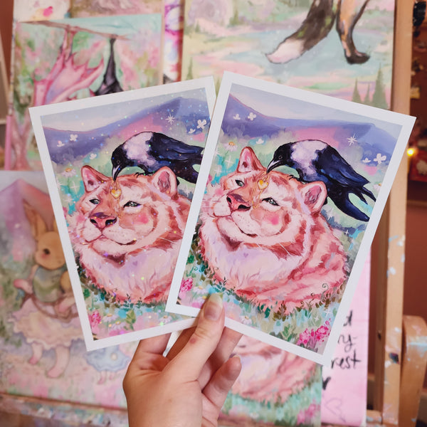 Gentle Friendship Prints! (Tiger and Crow)