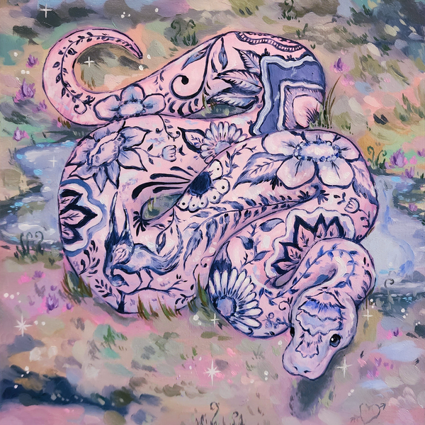 Teacup Snake Prints (Blue Willow Python)