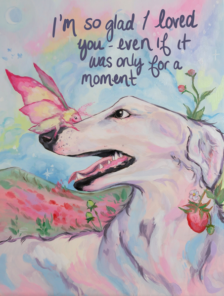 Strawberry Moth Borzoi Prints