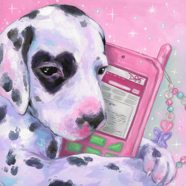Late Night Reading Prints! (Cellphone Dalmation)