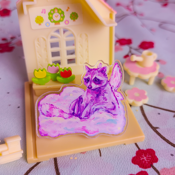 Fairy Raccoon Acrylic Pin!