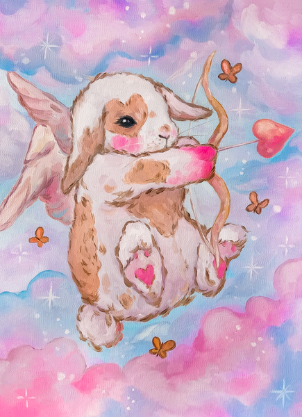 Bunny Cherub Prints!