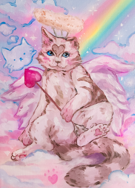 Cupid Cat Prints!