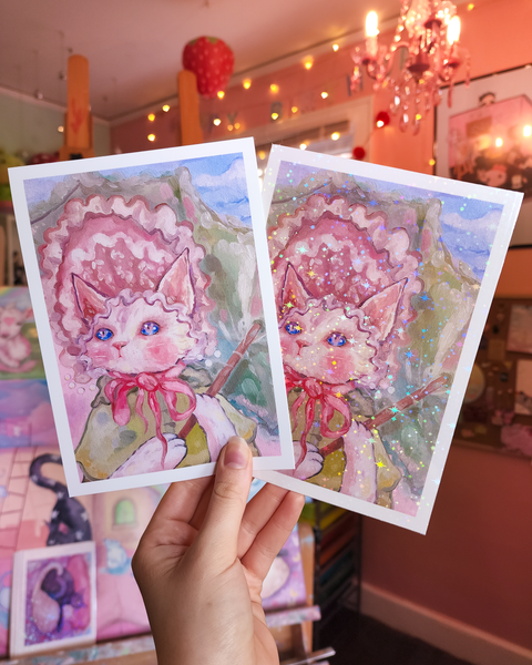 Afternoon Stroll Prints (Cat in Bonnet)!