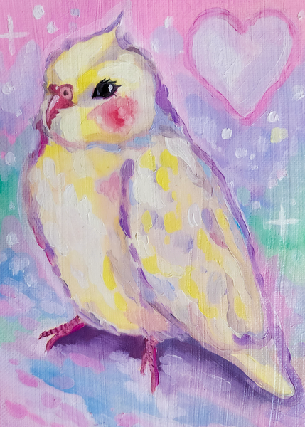 Blushing Cockatiel Prints