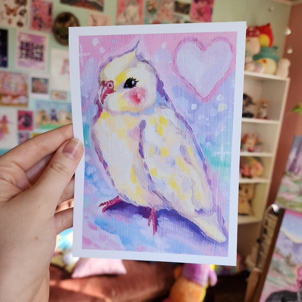 Blushing Cockatiel Prints