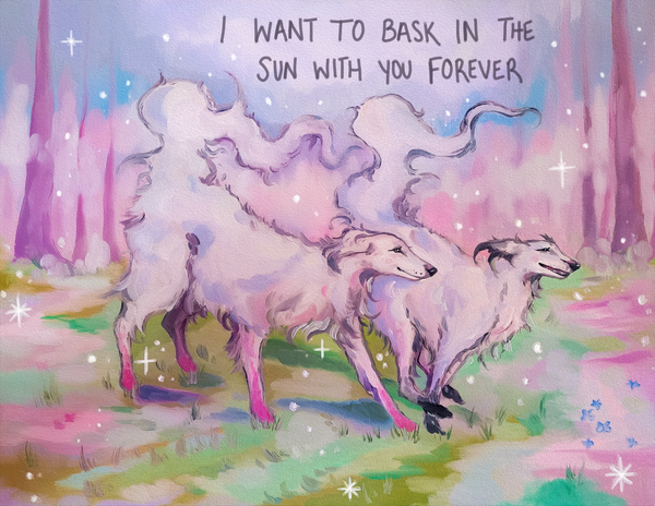 Sun Basking Borzoi Prints!