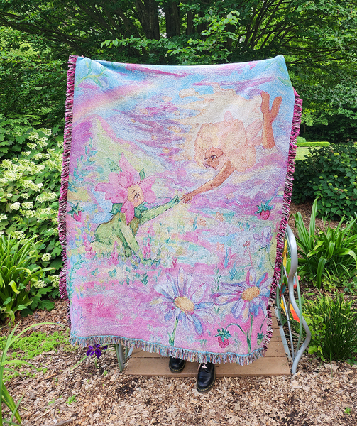 The Sun & Her Flower Woven Tapestry!