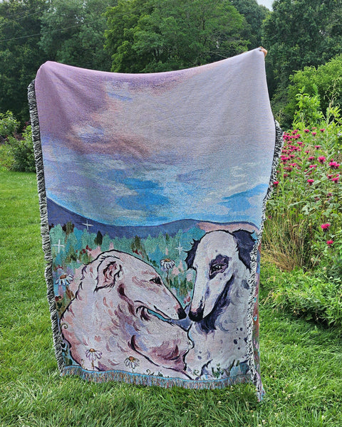 Dreamy Borzoi Woven Tapestry!