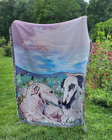 Dreamy Borzoi Woven Tapestry!
