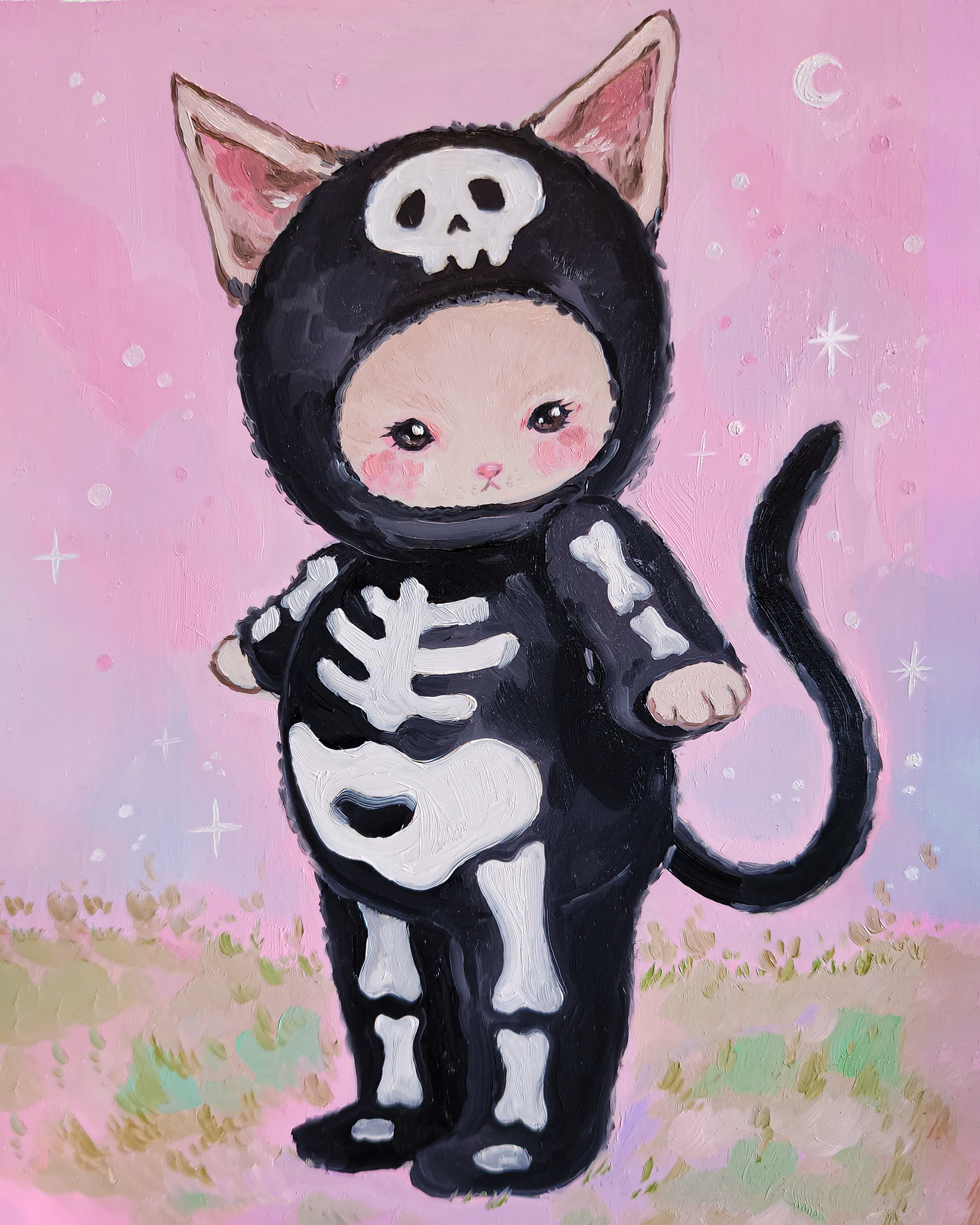 Skeleton Kitty Prints!