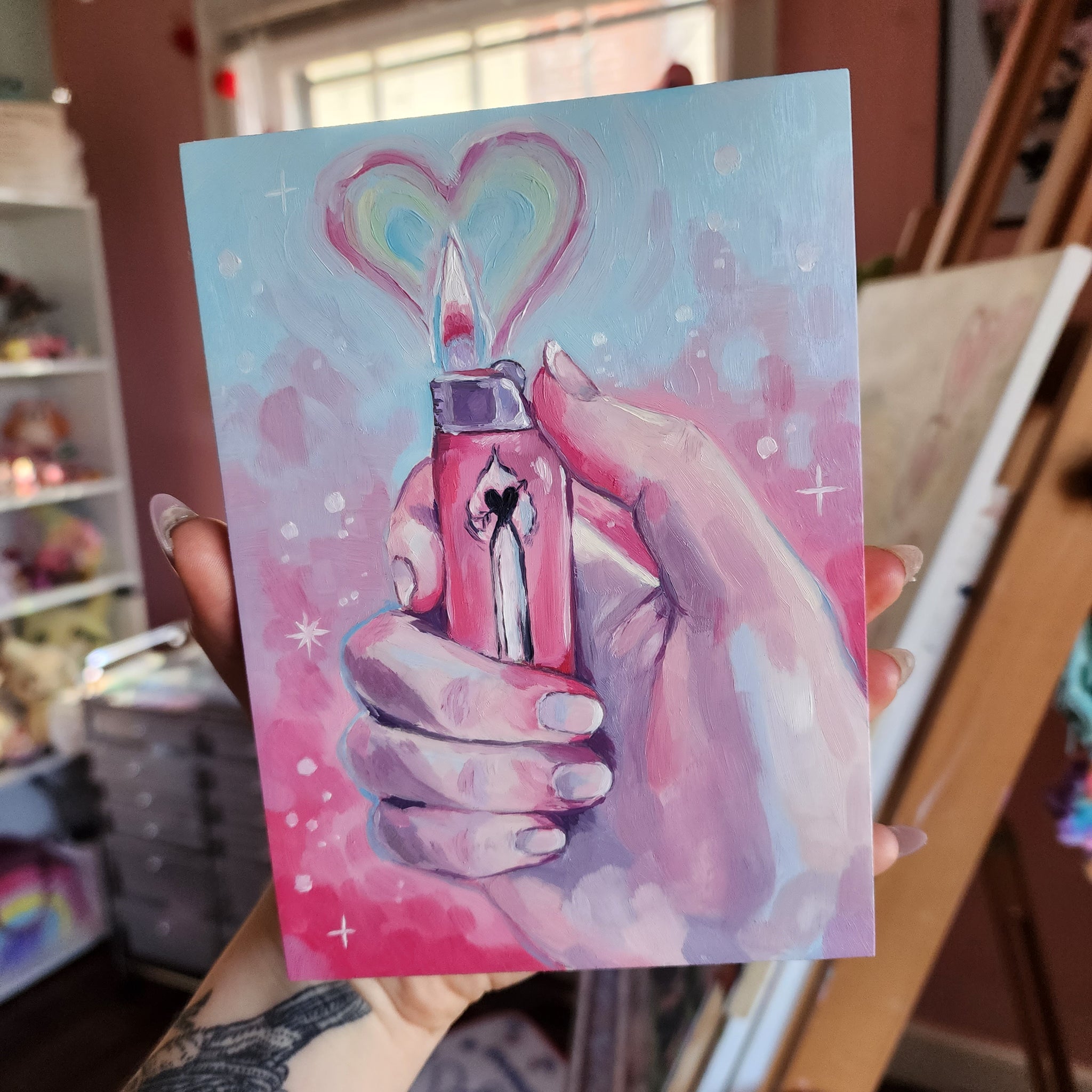Heart Lighter Redux Original Painting!