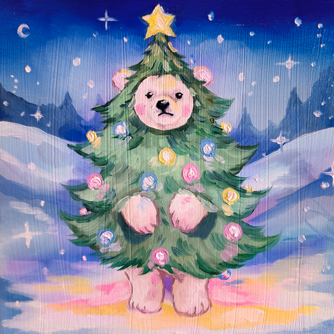 Christmas tree bear! Digital download