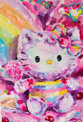 Cotton Candy Hello Kitty Print