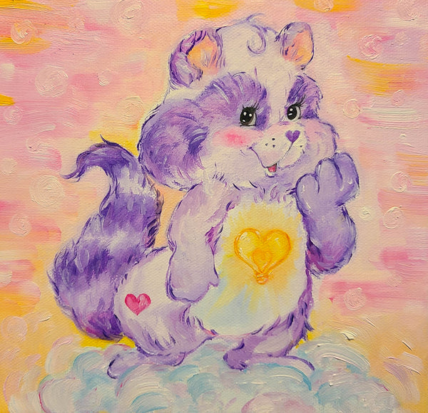 Bright Heart Raccoon Print