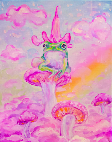 Frog Mushroom Prints