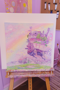 Original Howl's Moving Castle Painting