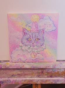 Original Party Cat Painting
