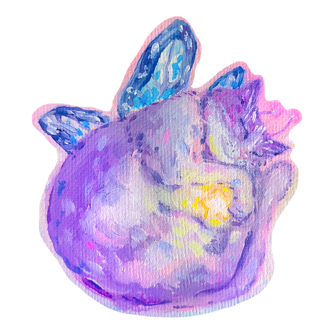 Kitten Fairy Sticker