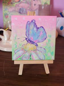 Butterfly Daisy Mini Canvas