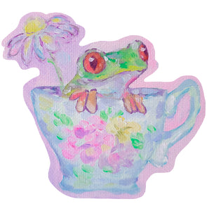 Teacup Frog Stickers – Shelby DeGarmo Art