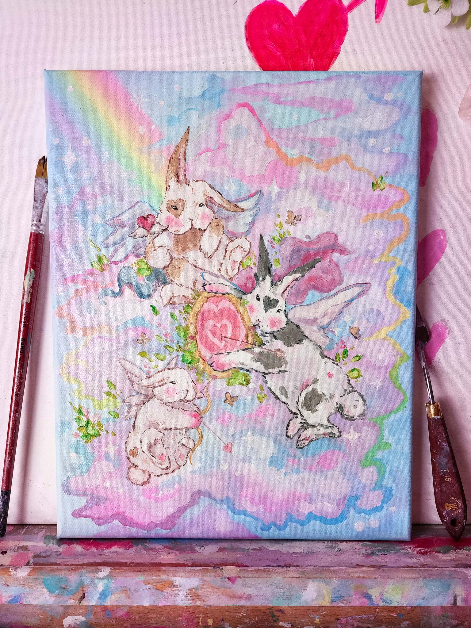 Bunny Skies Original Painting