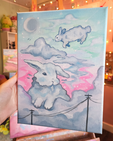 Cloud Buns Original Painting