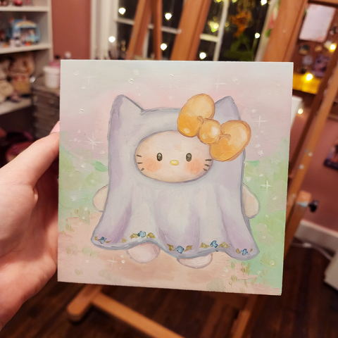 Ghost Kitty Painting!