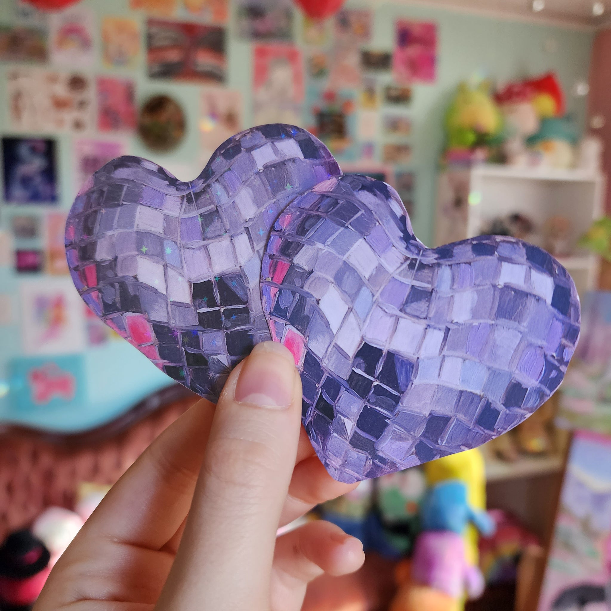 Disco Heart Stickers