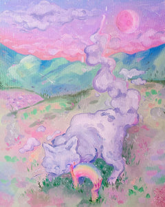 Cloud Cat Original Canvas!