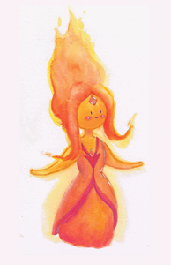 Flame Princess Original Illustration