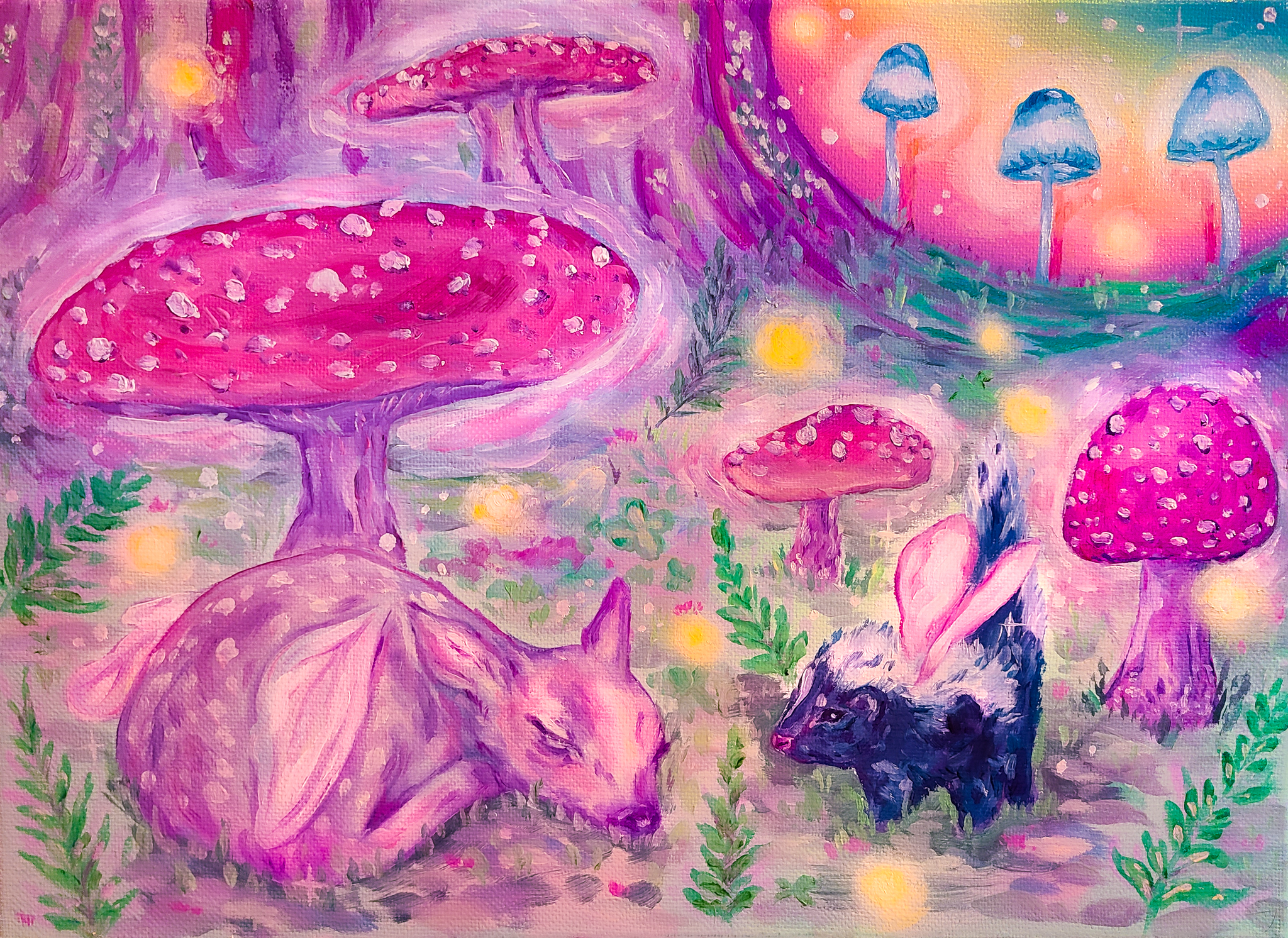 Mushroom Forest Prints