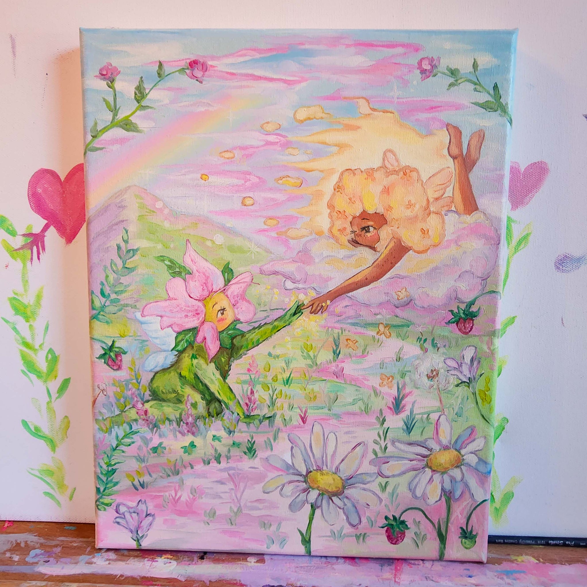 The Sun and Her Flower Original Painting