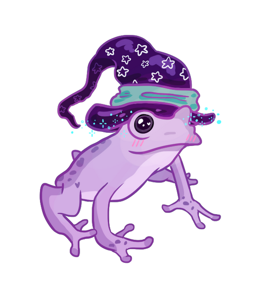 Wizard Frog Sticker